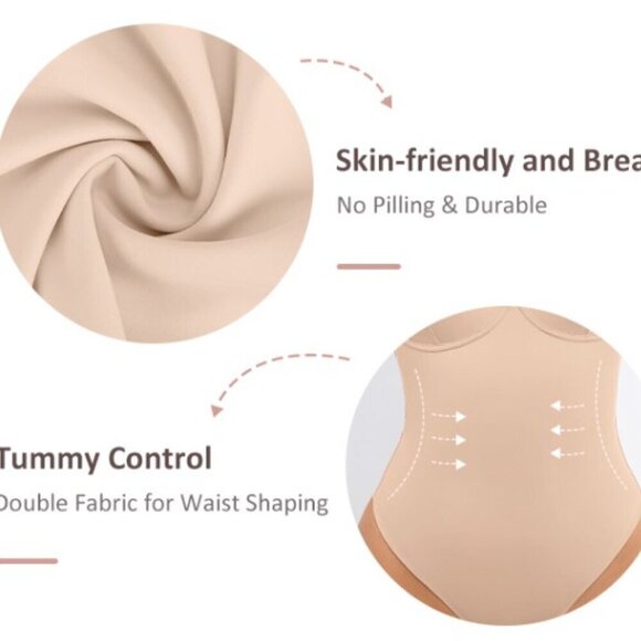 BRA & BODYSUIT THONG SHAPER RUNS SMALLER SEE MEASUREMENTS - Picture 9 of 10